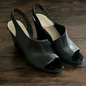 Franco Sarto black leather shoes - Size 8